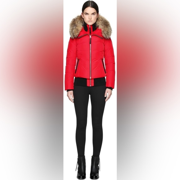 Mackage Romane Down and Fur Cherry Jacket - Picture 2 of 9